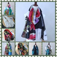 desigual spain scarf women spring and autumn 2020 flowers satin scarfs for ladies bandana scarf sell like hot cakes