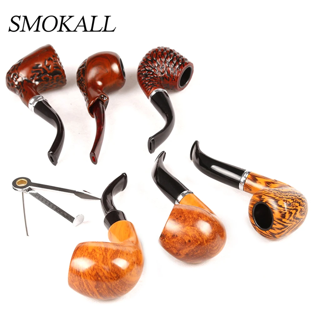 6 шт./компл. классическая деревянная курительная трубка трубки для табака травы