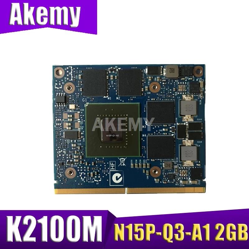 

K2100M K2100 GDDR5 2GB Video Graphics Card N15P-Q3-A1 For DELL M4800 For HP 8560W 8570W 8770W ZBook 15 17 G1 G2 100% Test OK
