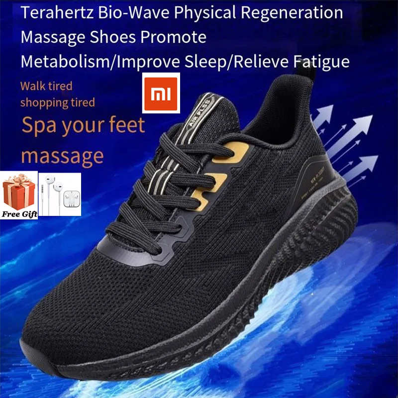 

XiaoMi Men Sport Shoes Sneakers Sneaker 4 4th Men Running Lightweight Breathable 4D Fly Woven Upper Washable