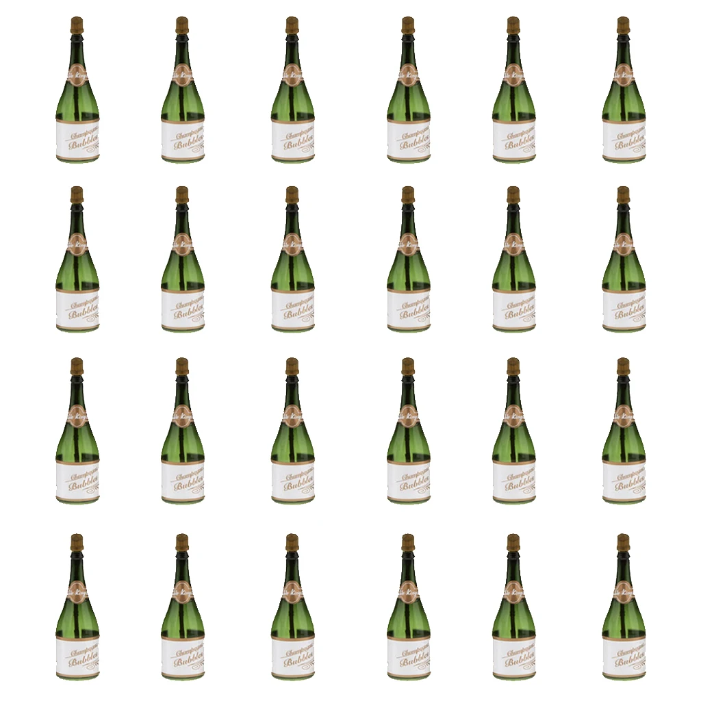 Набор из 24 штук мини-платье с принтом пузырьки шампанского бутылка Свадебная