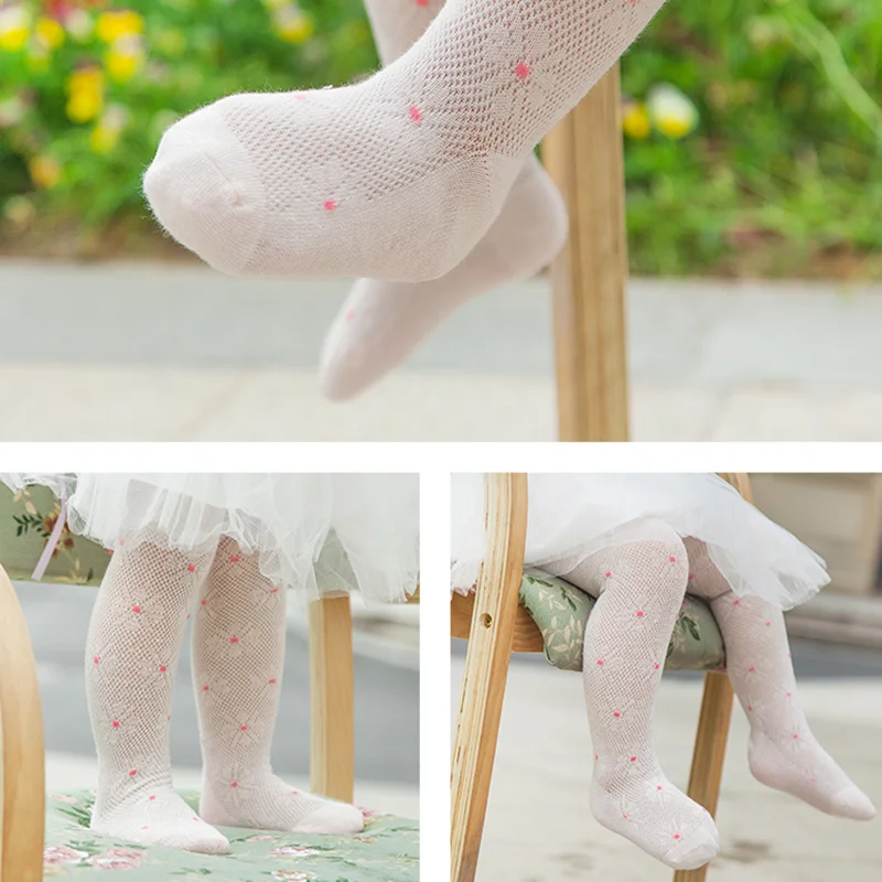 

Cute Baby Tights Flower Cotton Pantyhose Kids Mesh Princess Stockings for Gilrs Newborn Toddler Children Baby Girl Leggings