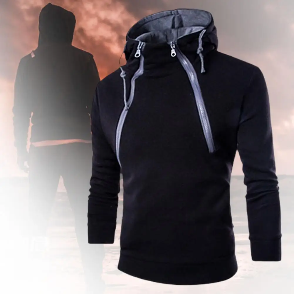 

Мужская толстовка на молнии, с длинным рукавом, на осень/зиму