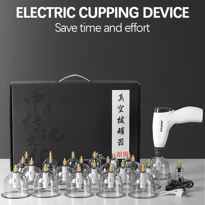 

Chinese Therapy Relax Massagers Curve Suction Pumps Kit Portable Suction Cups Relax Massage Cupping Suction Therapy Device