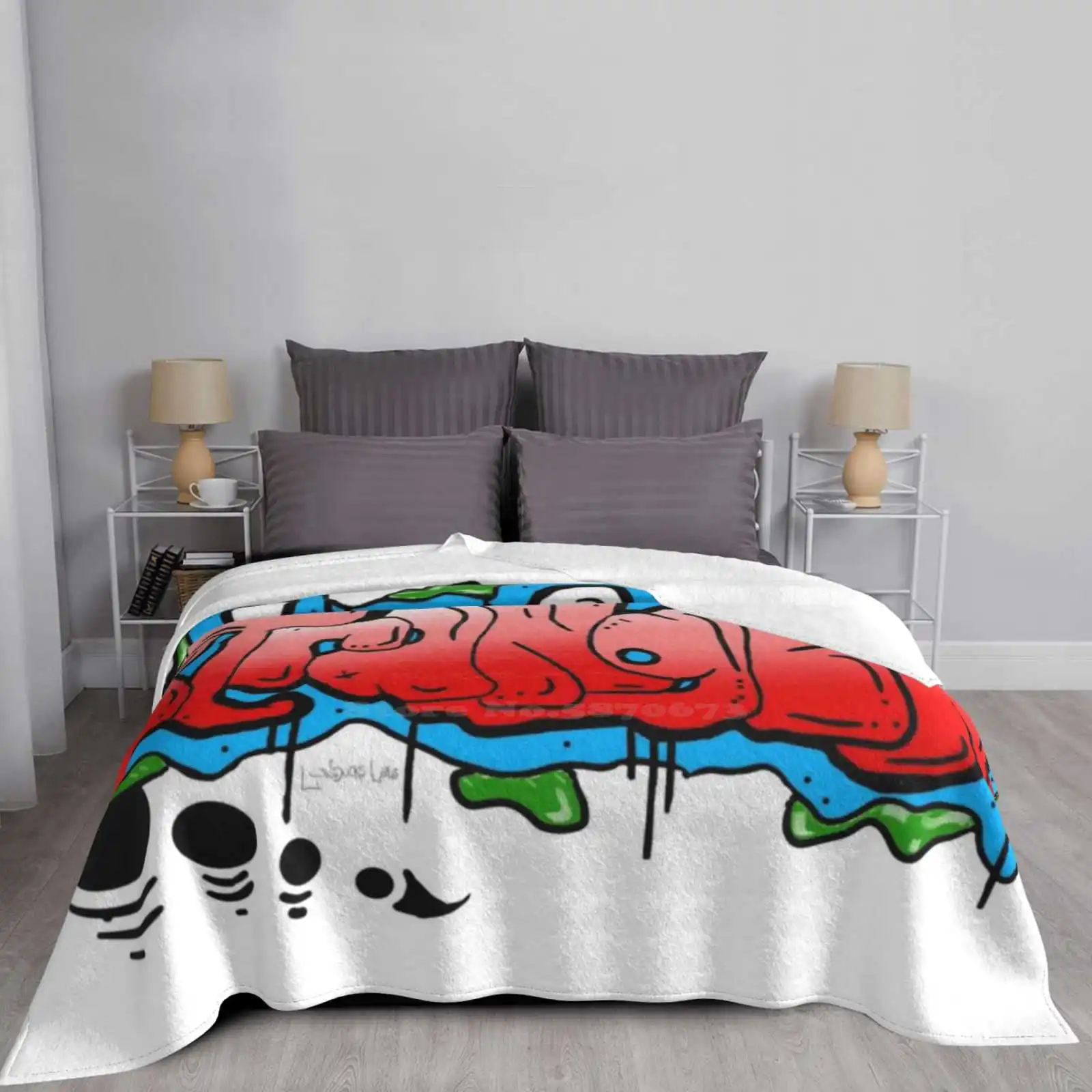 Stranger Danger Low Price New Print Novelty Fashion Soft Blanket Graffiti Letters Words | Дом и сад