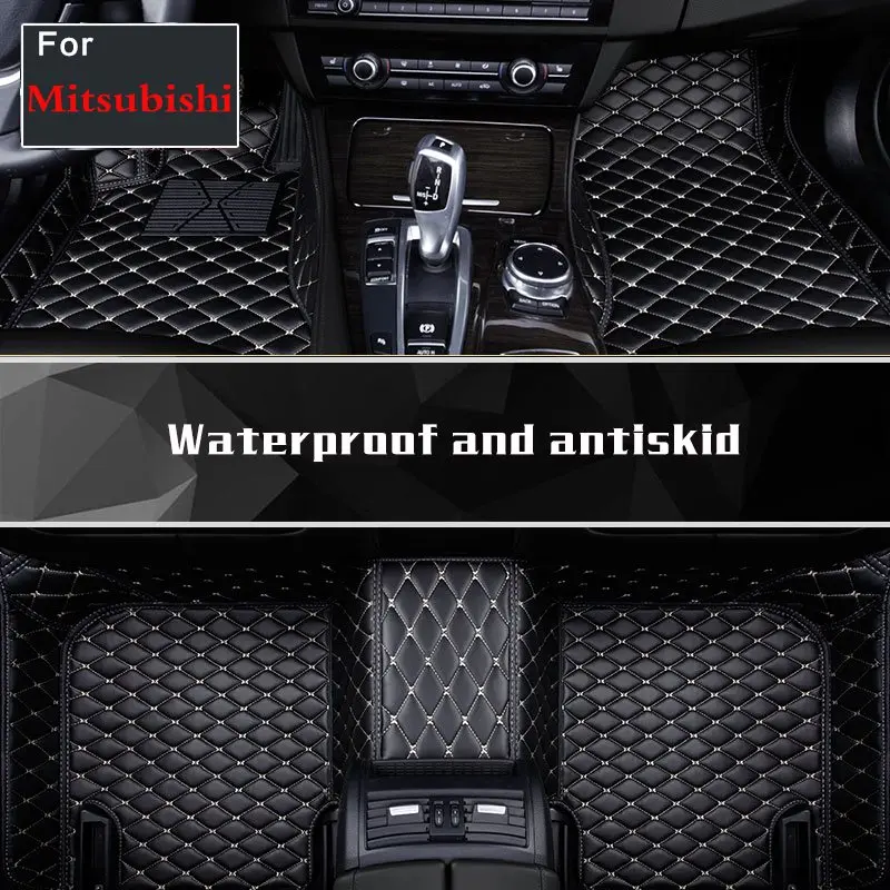 

Auto Car Car Carpets Rugs Liners Floor Mats Artificial Leather For Mitsubishi Asx Pajerosport V73 V93/V97 Outlander Asx Grandis