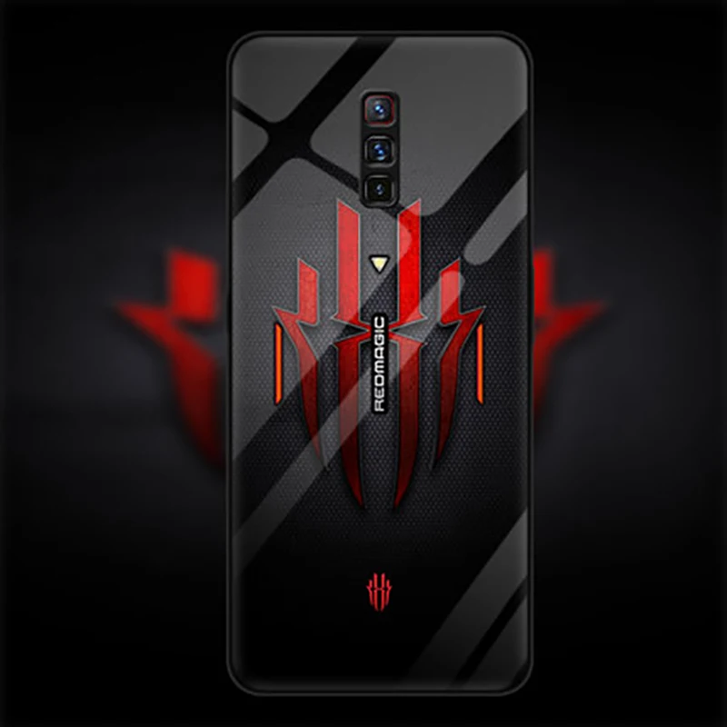 Жесткая задняя крышка из закаленного стекла для Nubia Red Magic 6 Чехол NX669J ZTE Pro телефона