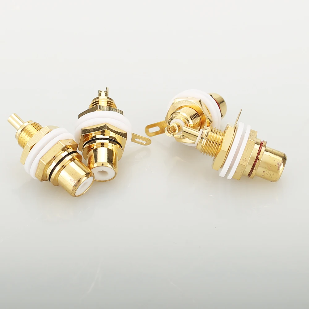10 шт. позолоченный RCA Женский Разъем усилитель динамик аудио разъем терминала |