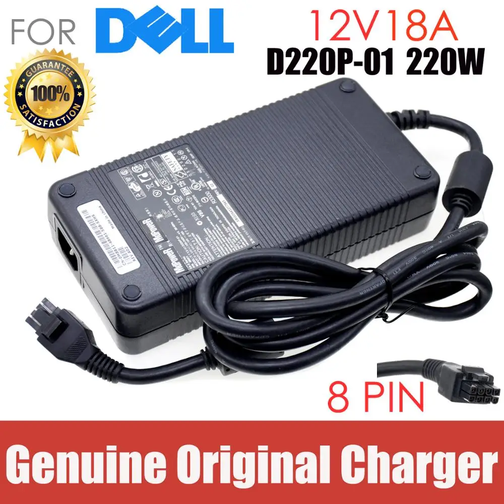 Genuine D220P-01 DA2 12v 18a Laptop Adapter Charger For DELL GX620 ADP-220AB B MK394 D3860 GX755 A269 Y2515 AC Power charger