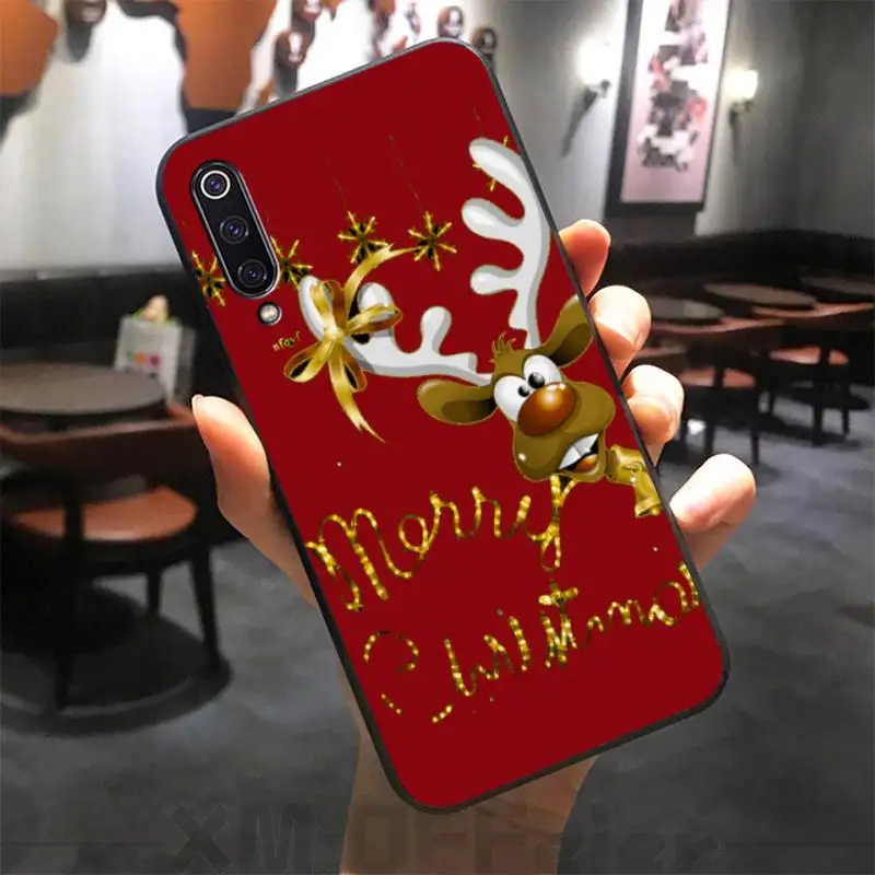 

Merry Christmas Phone Case For Xiaomi Note 10 Pro 9 SE 9T Pro A2 Lite Slim Cover For Redmi Note 9s 8 Pro Phone Case