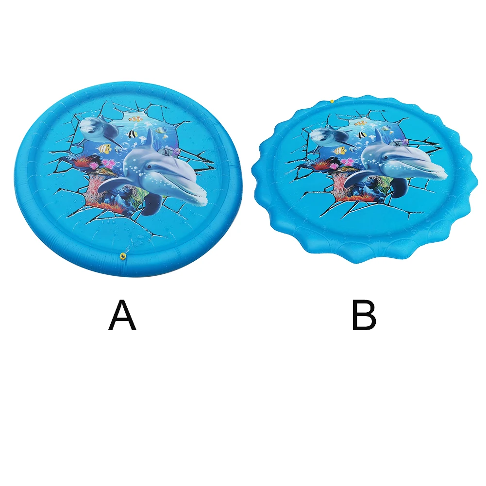 

67inch Sea Animals Outdoor Games Splash Pad Sprinkler Beach Garden Water Toys For Kids Swimming Pool Fun Play Educational Summer