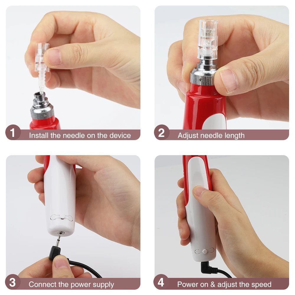 Micro Needling Pen Bayonet Derma штамп наконечники картриджей профессиональный электрический