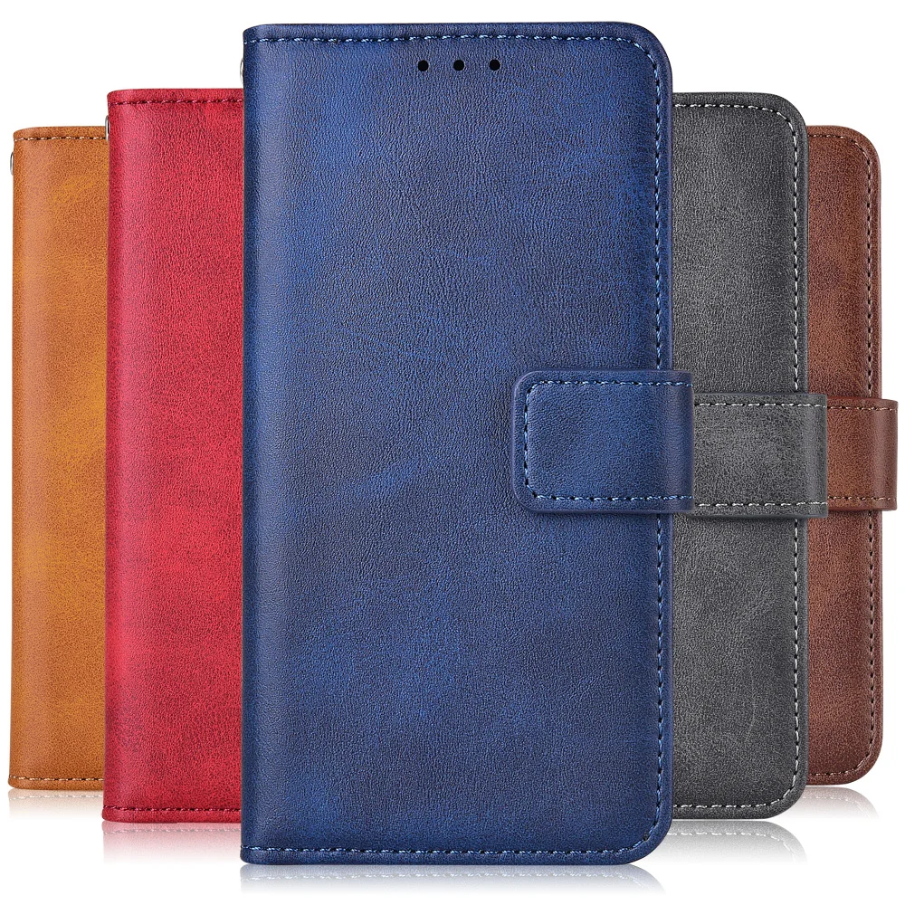 На P Smart 2018 Hoesje с карманом для карт Huawei FIG LX1 Capa кожаный чехол кошелек