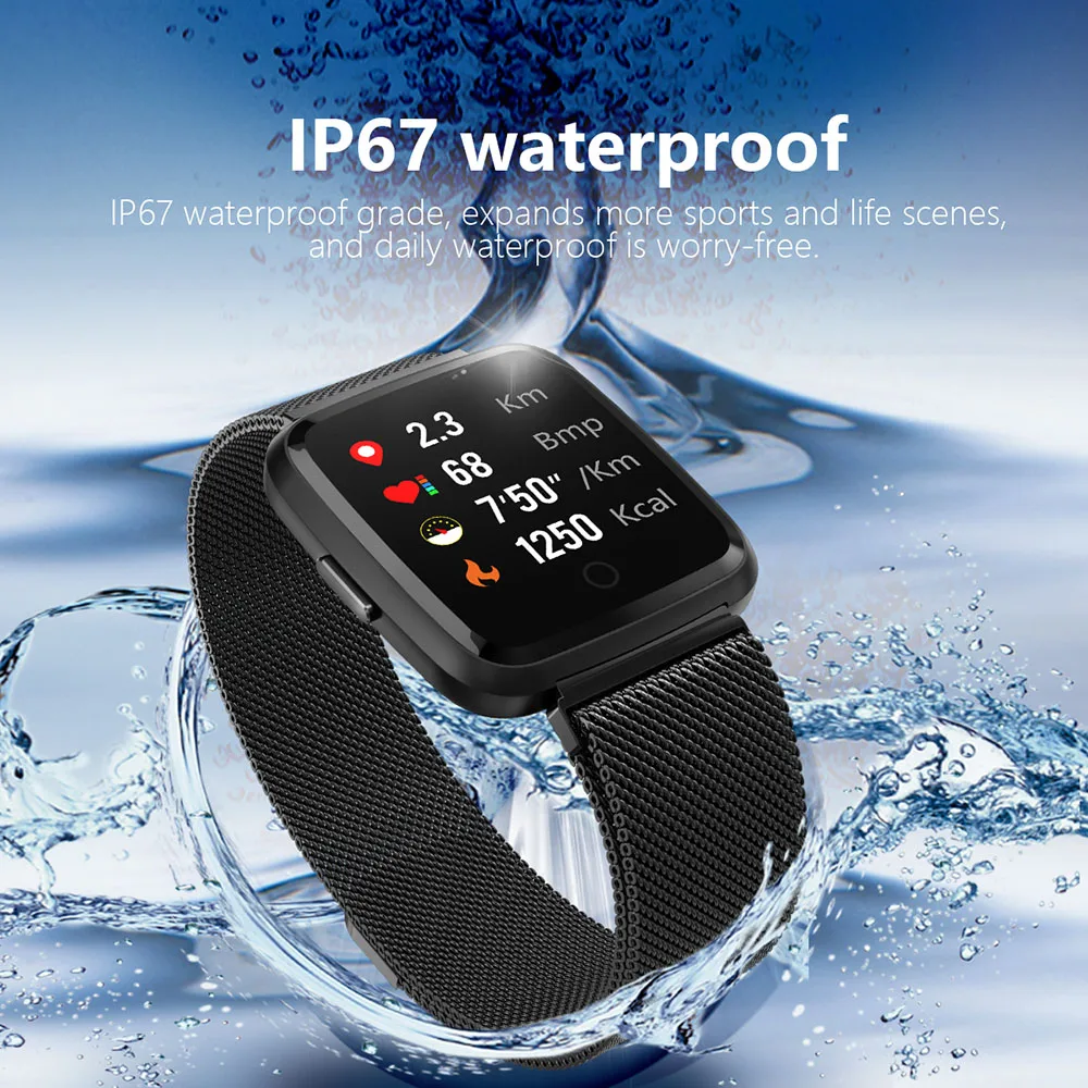 YUNAO CY7 pro Смарт часы спортивный браслет IP67 Водонепроницаемый трекер сердечного