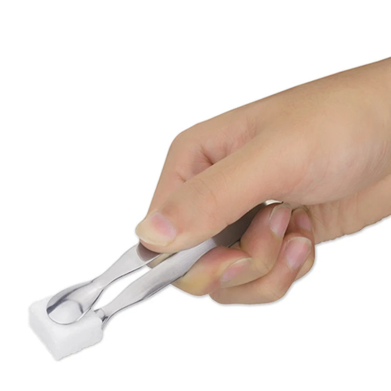 

Stainless Steel Coffee Sugar Clip Tweezer Clamp Tong Coffee Ice Cube Little Clips Kitchen Tools Gadgets 11*2.5CM