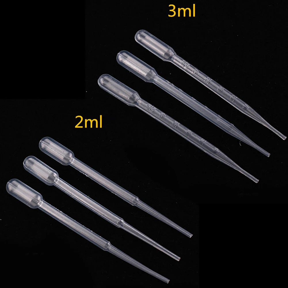 

1/2/3/5/10ml Experiment Use Thickened Plastic With Scale Lightweight Graduated Pipettes Dropper Elasticity Lab Supplies