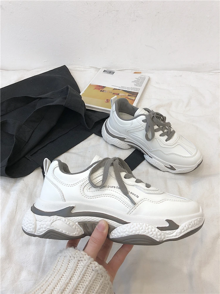 Весенне осенняя трендовая женская обувь для увеличения роста модная удобная