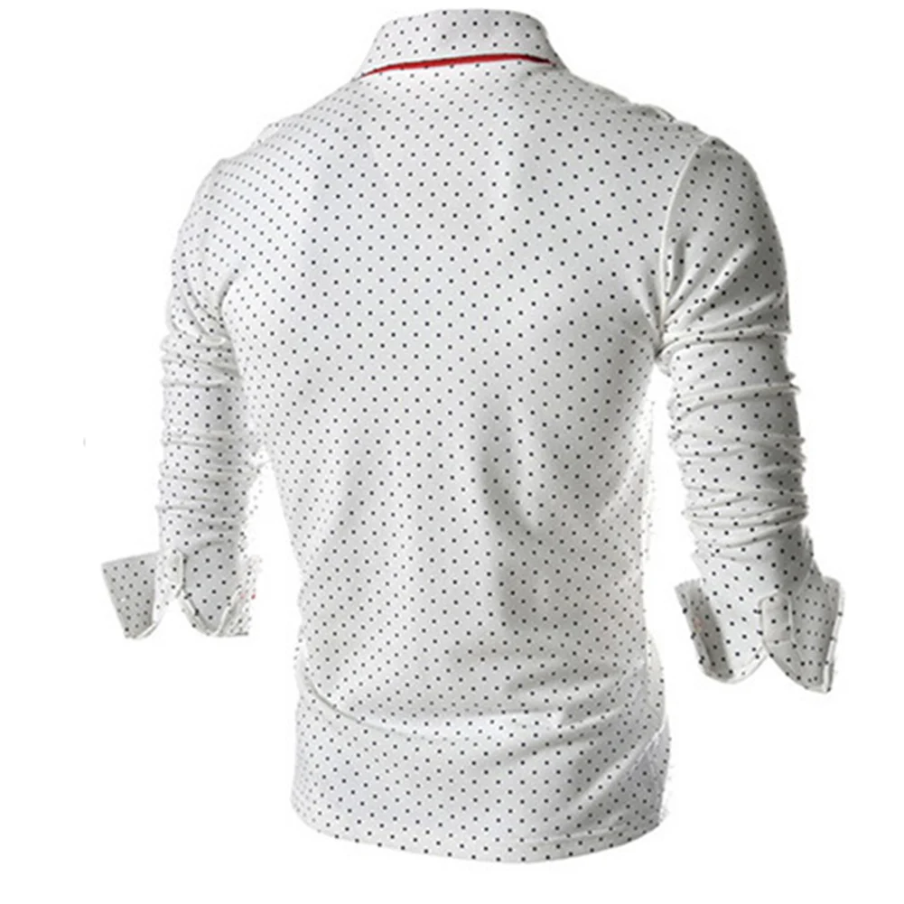 Модные мужские футболки Осенний однотонный хлопковый пуловер на пуговицах с