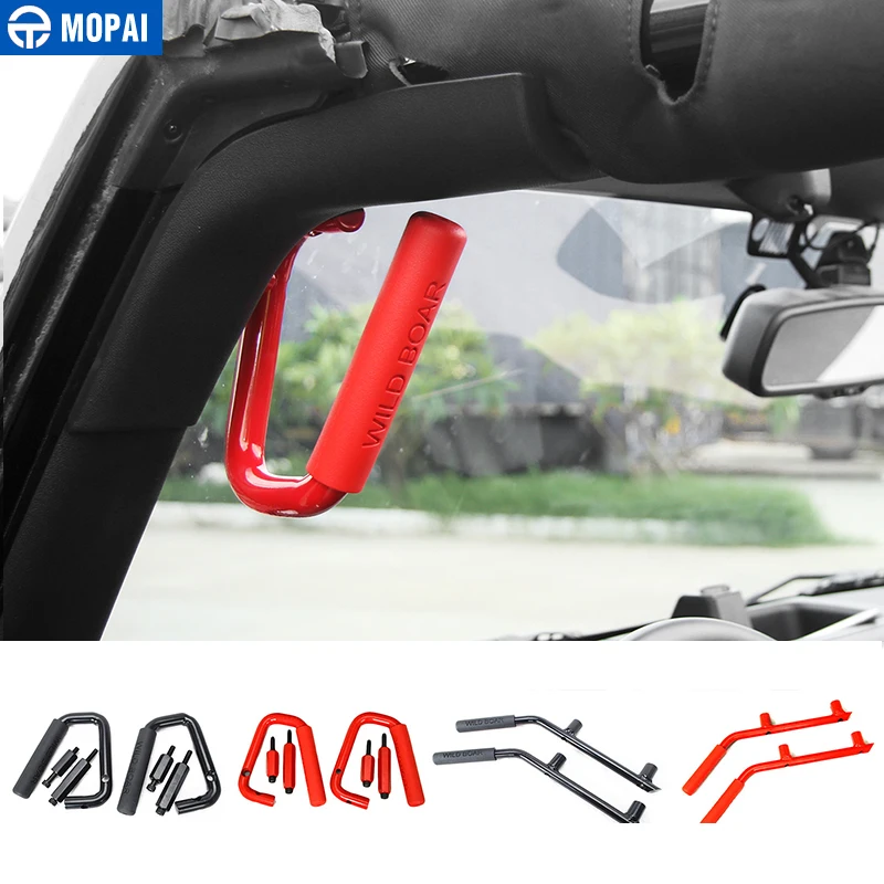 MOPAI подлокотники для Jeep Wrangler JK 2007 Up 2/4 двери автомобиля Передняя Задняя ручка комплект крышка для Jeep Wrangler аксессуары для укладки