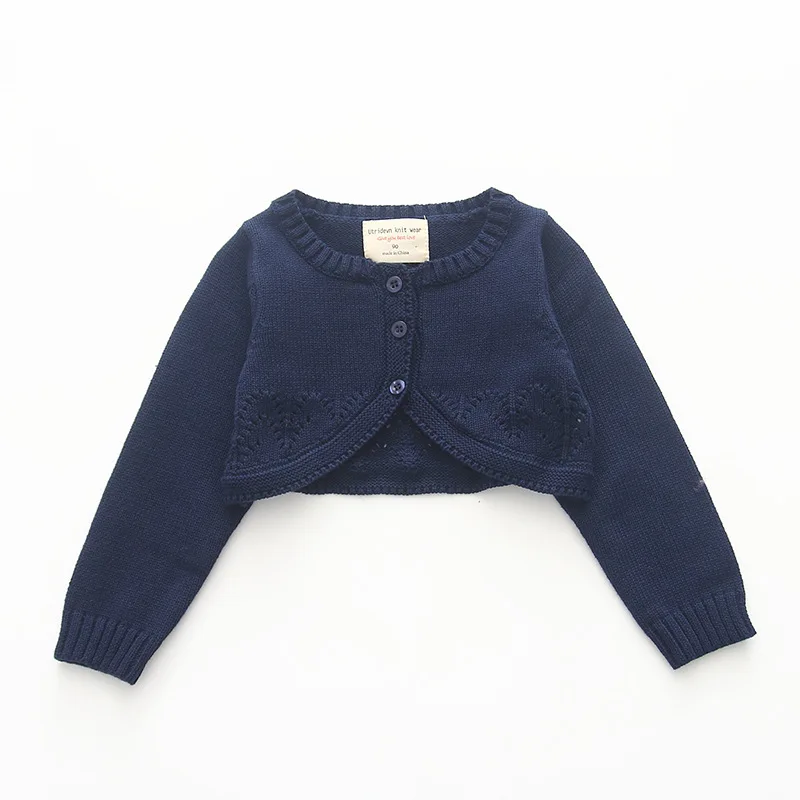 Red Baby Girls Sweater Cardigan Cotton Navy Blue Jackets Outerwear Coat Kid Clothes for 1 2 Year Old 195105 |