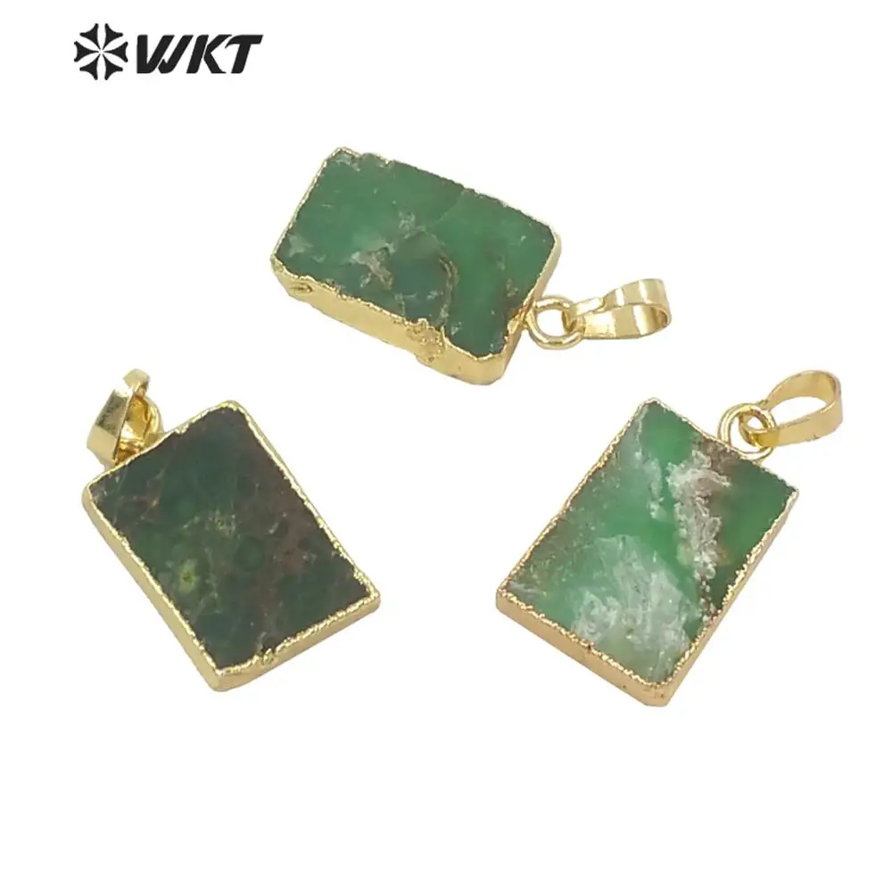 Новое поступление оптовая продажа подвеска из хризопразы WT- P692 модные подвески