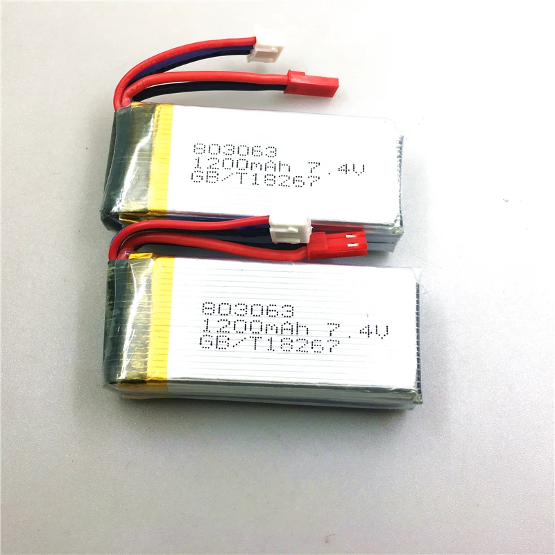 2Pcs MJX X101 Battery 7.4v 1200mah For / X102H Rc Quadcopter Spare part Free shipping | Игрушки и хобби