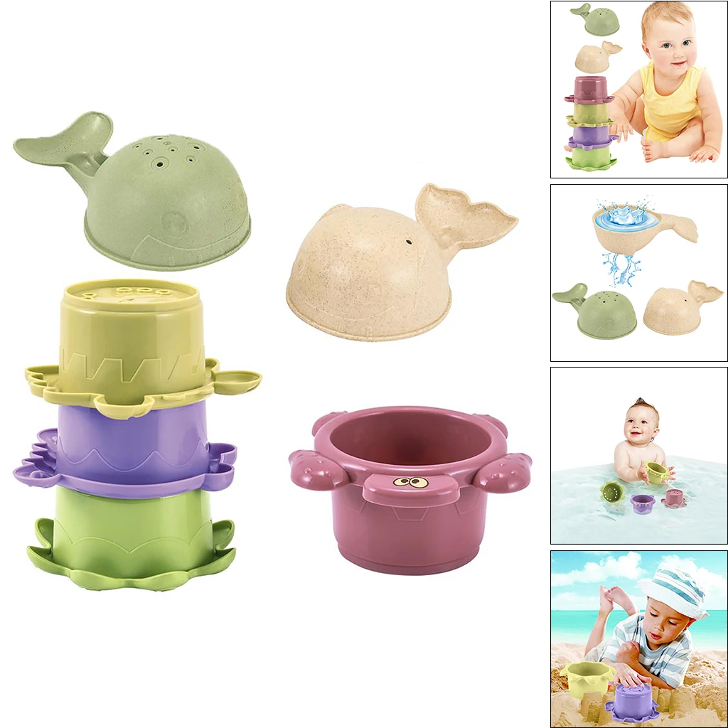 

Stacking Toy Early Educational Learning Toys Summer Beach Bathtub Toys