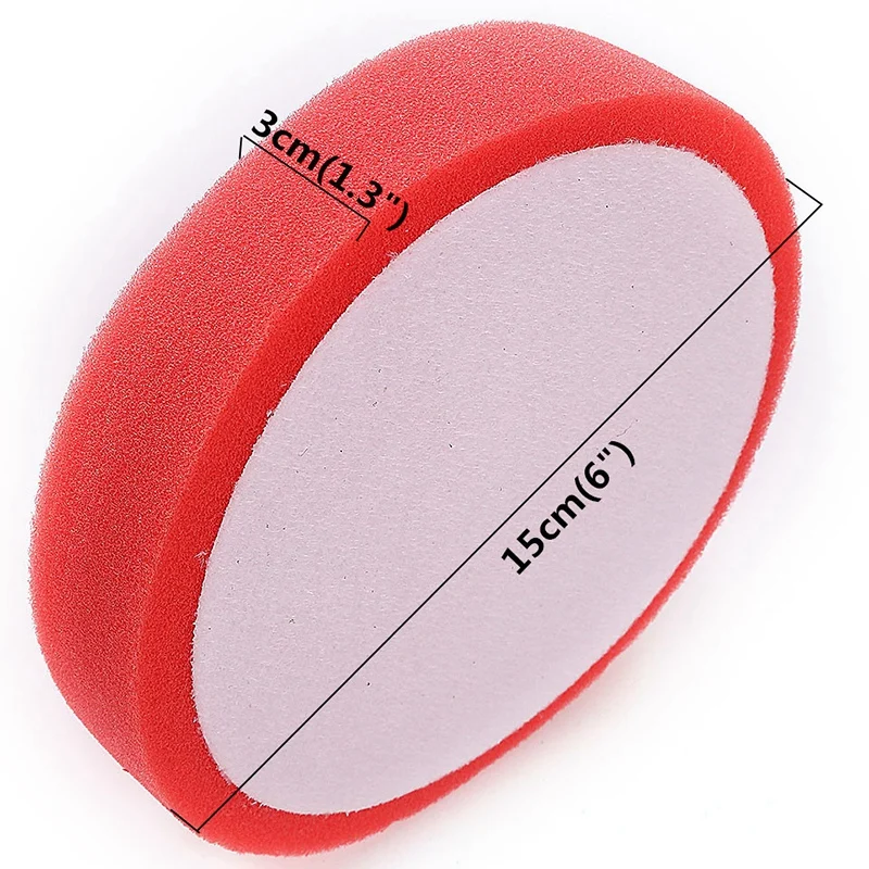 5 Pcs 6 Inch/150Mm Buffing Polishing Pad Flat Sponge Polisher Pads Kit For Car Auto Glass | Инструменты
