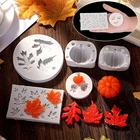 3D Тыква кленовый лист силиконовая форма DIY свечная глина Смола гипс шоколад воск форма для торта Форма для выпечки Посуда