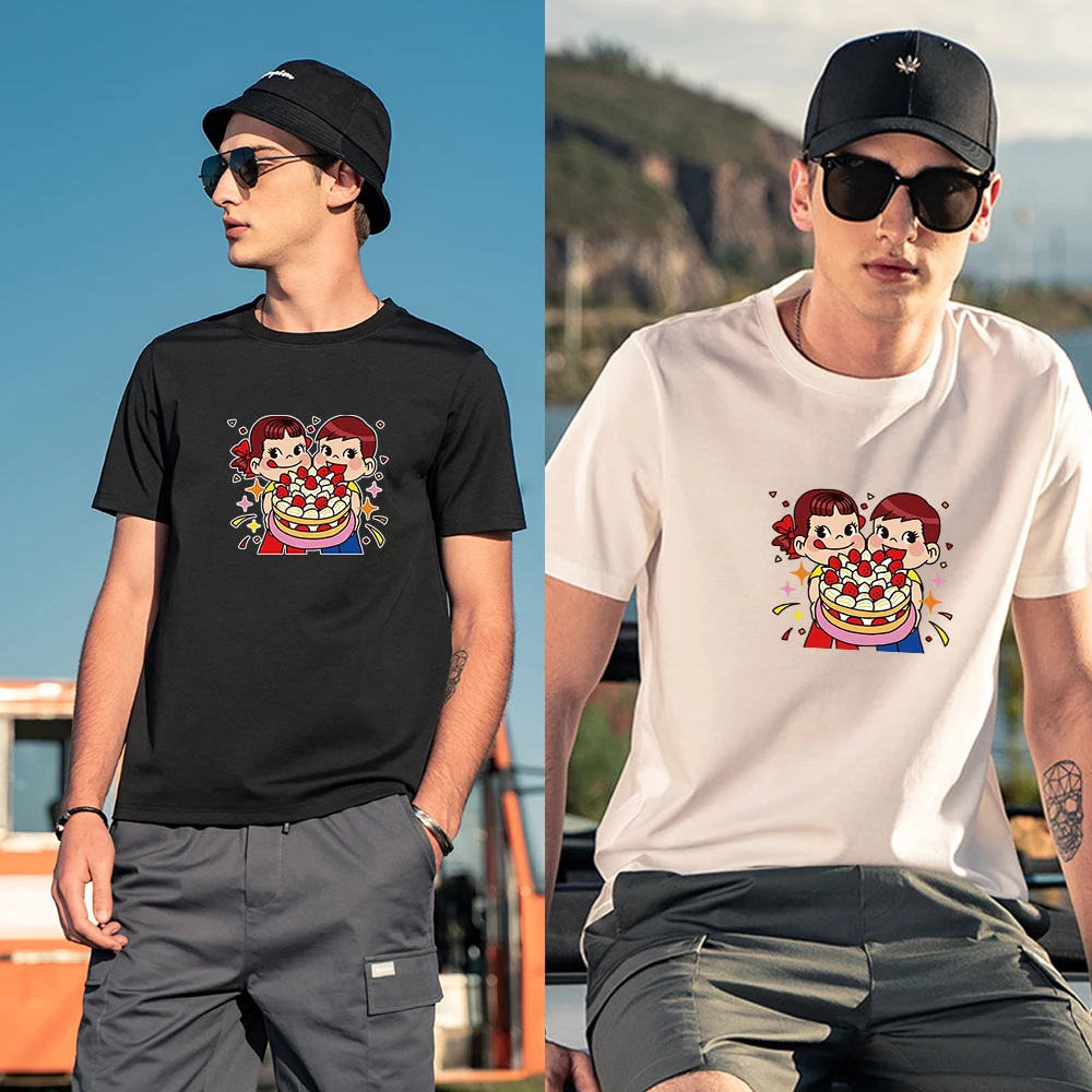 

tshirt short-sleeved tops friendship printing T-shirt cotton T-shirt comfortable oversized T-shirt