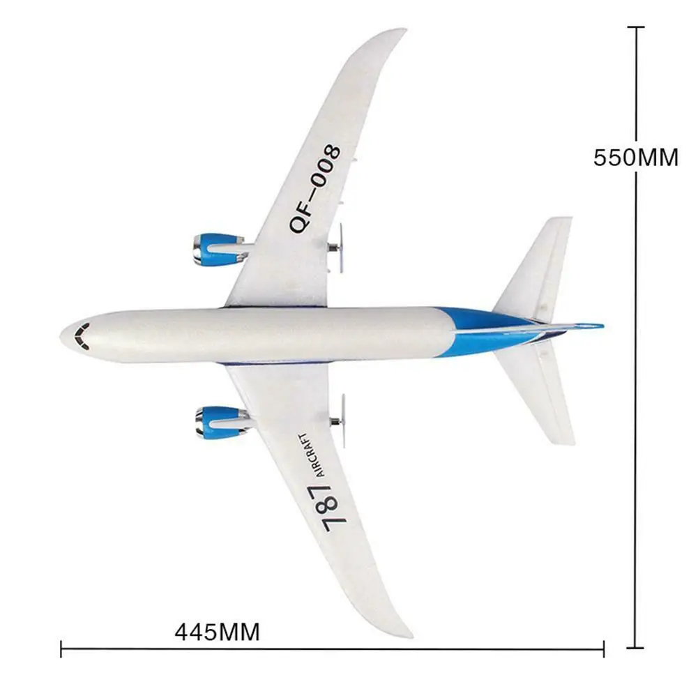 DIY EPP пульт дистанционного управления летательный аппарат RC Дрон Boeing 787 фиксированное крыло самолет набор игрушка шестиосевой гироскоп игра с детьми