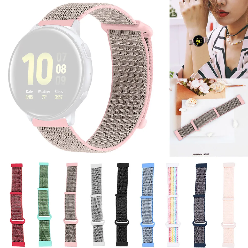 Замена нейлоновый спортивный бесшовный ремешок для наручных часов samsung активный