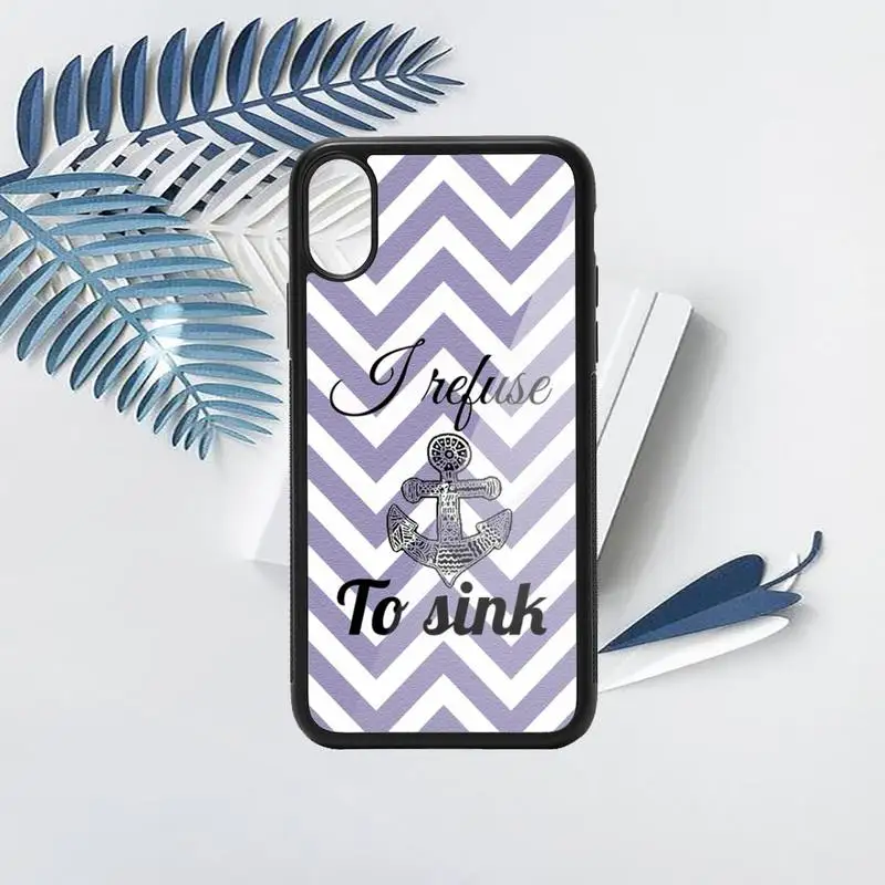 

Anchor boat blue heart band luxury brand cover Phone Case PC for iPhone 11 12 pro XS MAX 8 7 6 6S Plus X 5S SE 2020 XR