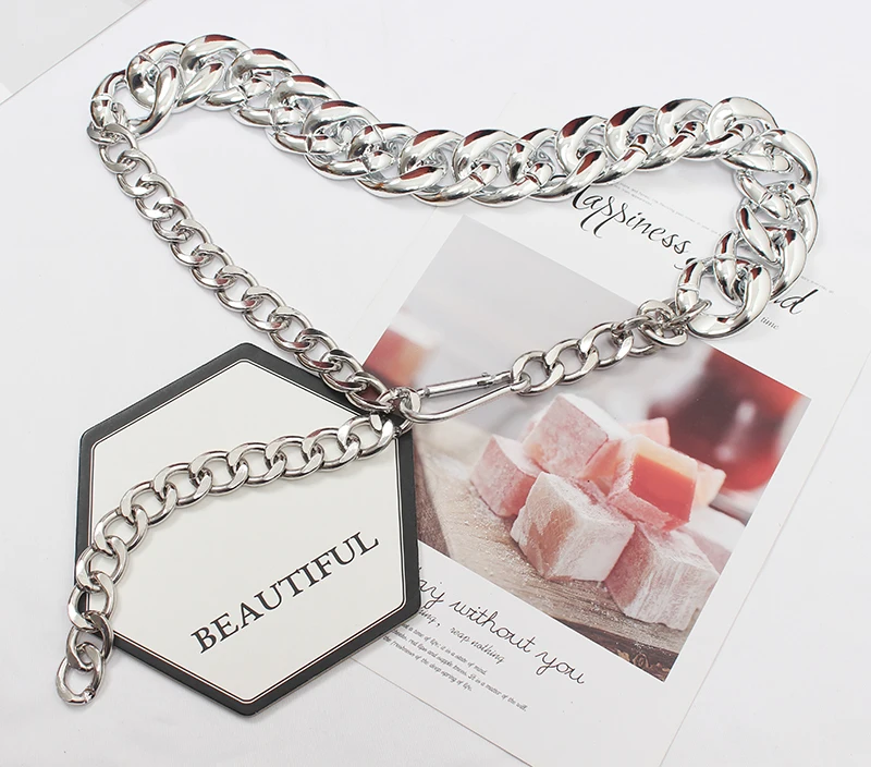

Thick Chain Waist Chain Ins Punk Pants Chain with Uniform Hip Hop Jewelry Belt Women's Decorative Dress Elegant Girdle