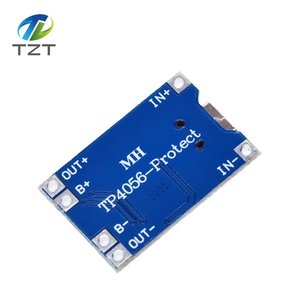 TZT тип-c/Micro USB 5V 1A 18650 TP4056 модуль зарядного устройства литиевой батареи зарядная плата с защитой двойные функции 1A li-ion