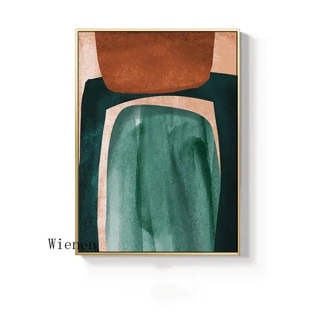 

Abstract Geometric Canvas Painting Posters Prints Minimalist Wall Art Pictures for Living Room Bedroom Decoration No Frame