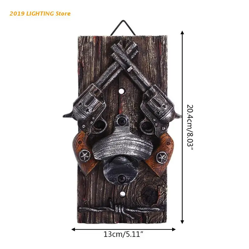 

Q9QF Western Bar Wall Decoration Old Vintage Decor Novelty Birthday Present Durable
