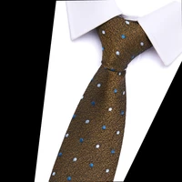 new cravat mans wedding polka dot bowtie men ties luxury skinny ties mens office neckties gravata jacquard tie business