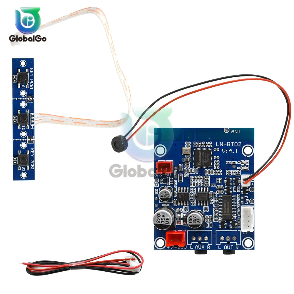 DC3.6 30V автомобильный модуль аудиоресивера Bluetooth 4 0 3 5 мм держатель наушников вход и