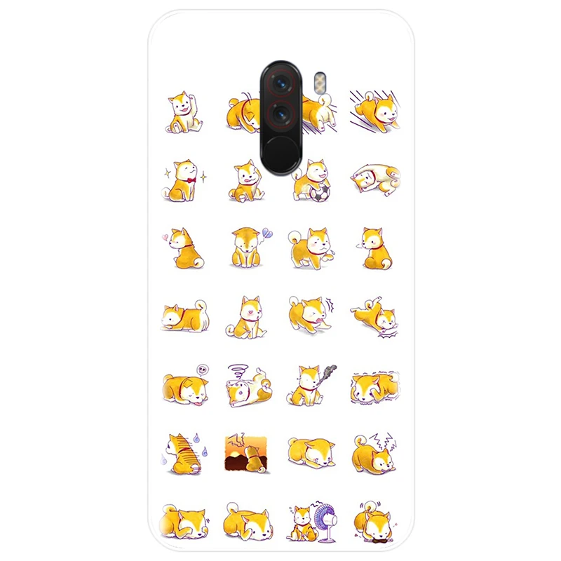 Кустарник Doge Сиба ину Лисья Секретная служба (Inu Забавный чехол с собакой TPU для