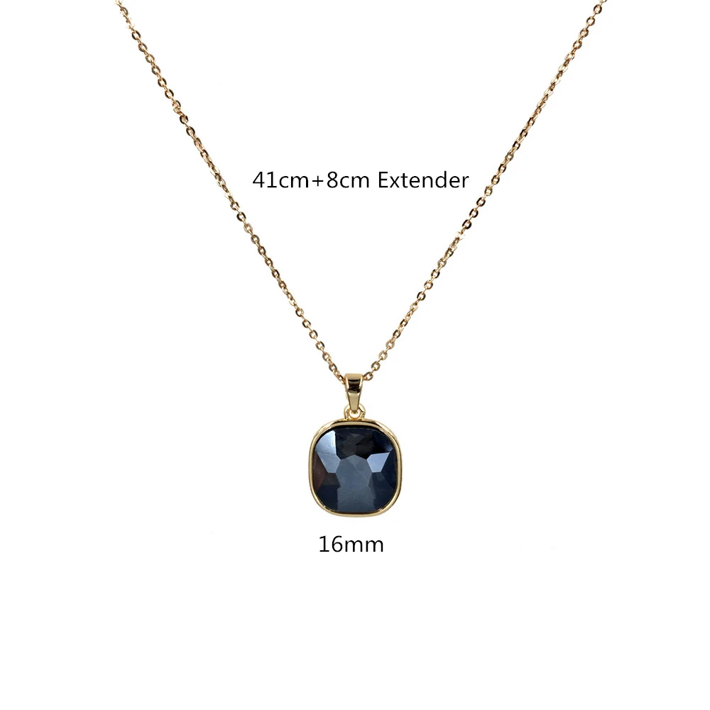 Женское Ожерелье с квадратным кулоном из смолы украшение для невесты свадебные