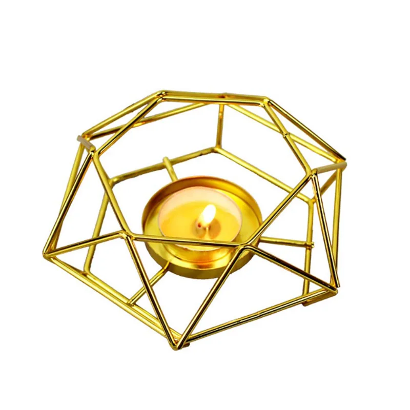 Подсвечник цветок стенд ароматерапия плита вечный Цветок Железный золотое