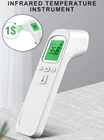 Бесконтактный инфракрасный термометр, измеритель температуры с ЖК-дисплеем и сигнализацией лихорадки