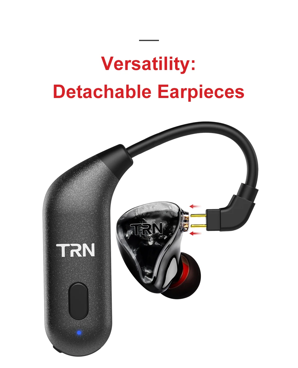 TRN BT20S Bluetooth V5.0 HIFI ATP-X ушной крючок Разъем для наушников Bluetooth AAC SE235 Адаптер MMCX/0,72 Pin для TRN V80/X6/CCA