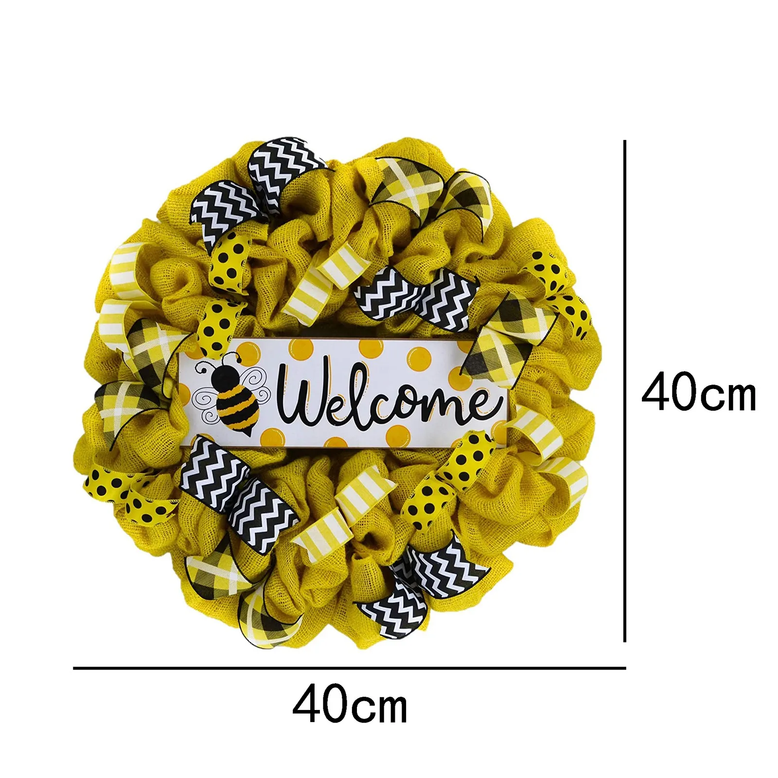 

Bee Festival Party Decoration Garland Sunflower Hornets Front Door Bee Garland Spring Wreath Home Decorations Hanging Door