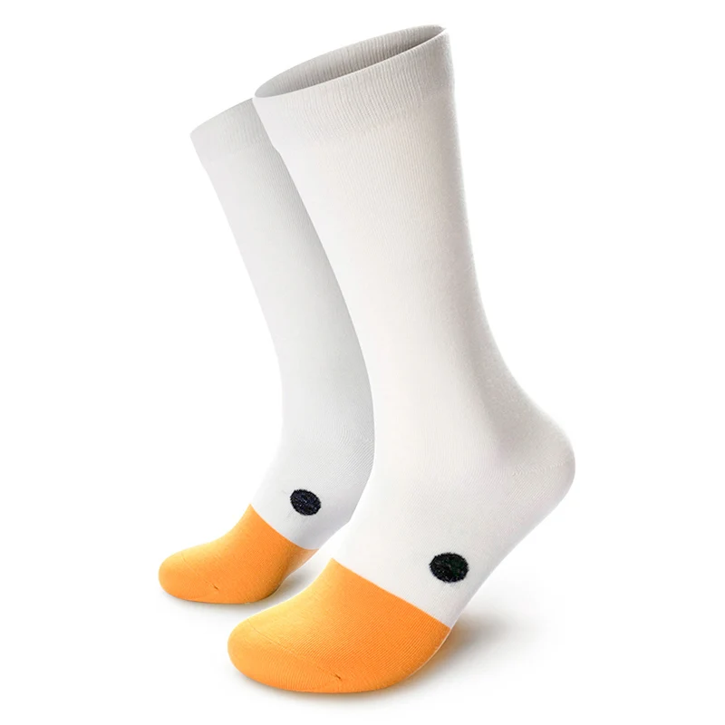 1 пара креативных носков унисекс с гусиным носком милые спортивные хлопковые