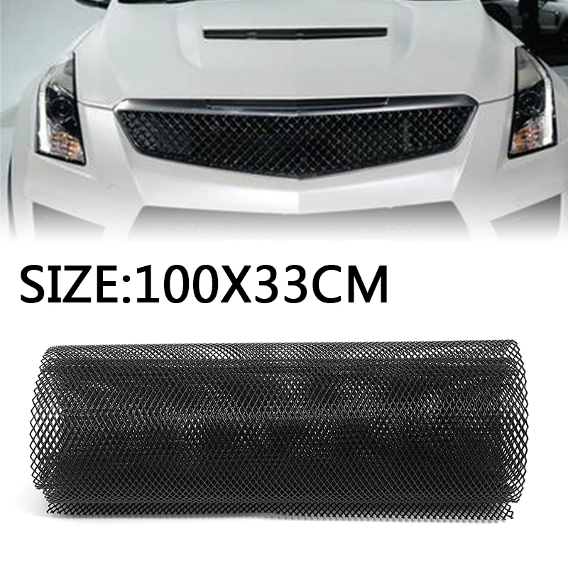 100 см * 33 Автомобильный Черный тон Алюминиевый сплав ромбовидная решетка сетчатый