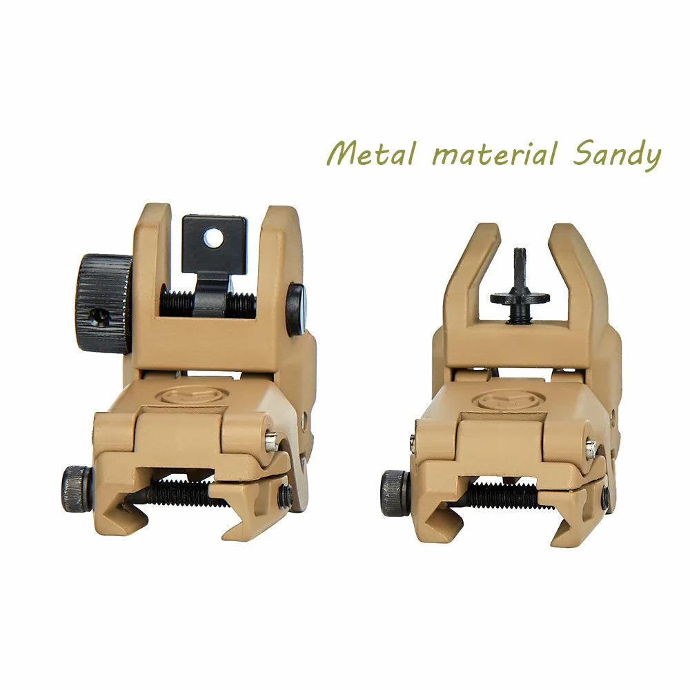 Тактический металлический материал складной откидной прицел задний передний на