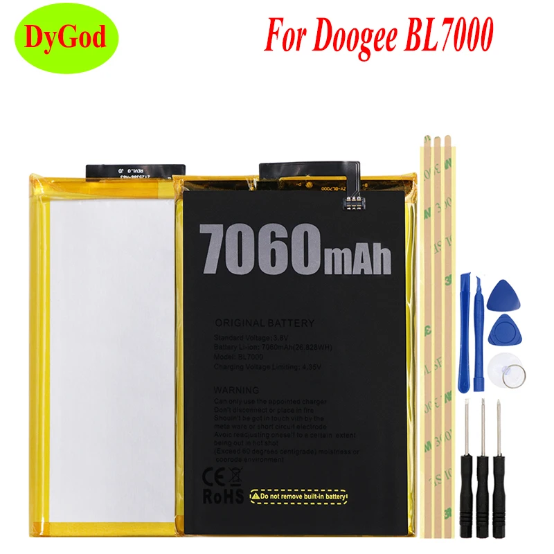 DyGod 7060 мАч для Doogee BL7000 батарея сменные батареи Bateria Для Doogee BL7000 смартфон с инструментами