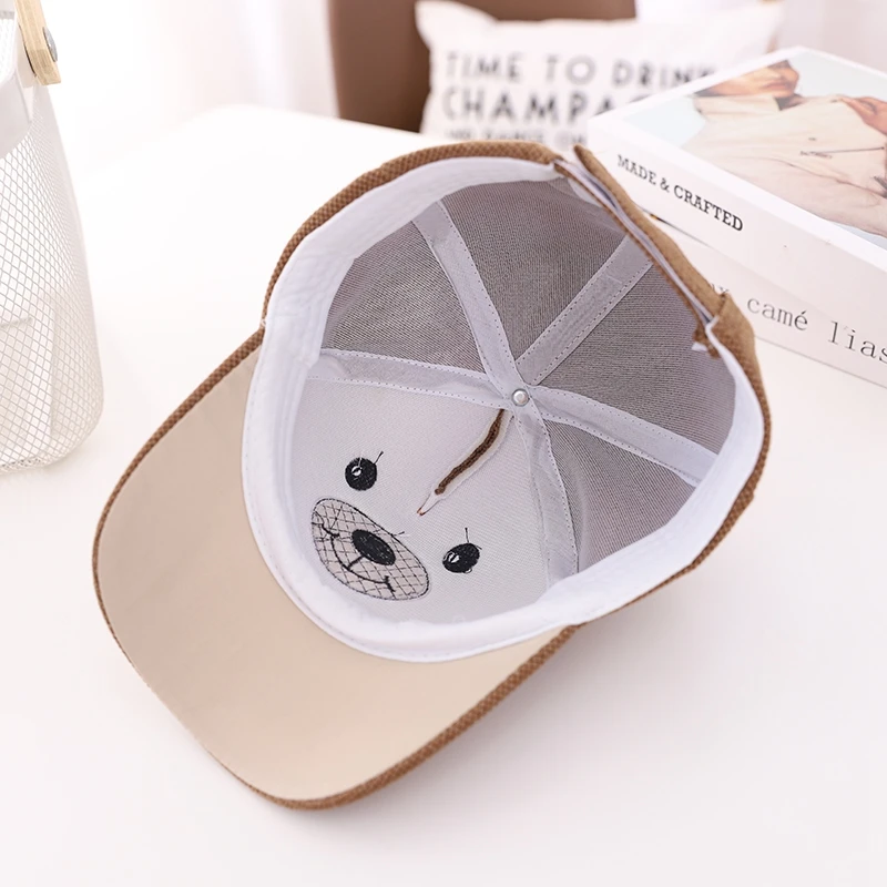 

Boys Girls Children Caps Hats Child Kids Adjustable Sun Protection Cartoon Print Letters Casual Visors